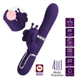 Pretty Love Multifunktions-Rabbit-Vibrator mit Schmetterlingsstimulation – Bild 10