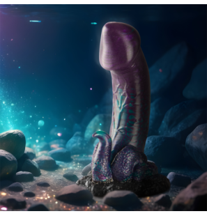 EPIC Basilisk siliconen dildo kleine maat met brede basis