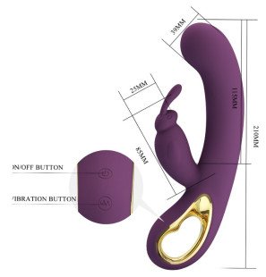 Violetter Rabbit-Vibrator mit G-Punkt-Stimulation – Bild 3