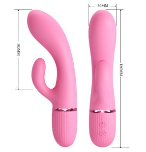 Pretty Love pink rabbit vibrator with G-spot stimulation – image 6
