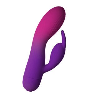 ROCKS-OFF Glo-Girl paarse konijnvibrator 171 mm – foto 1