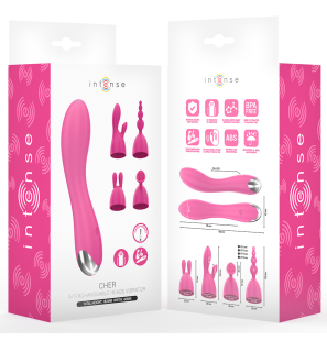 Intense Cher vibrator with 20 vibration patterns and interchangeable attachments – image 4