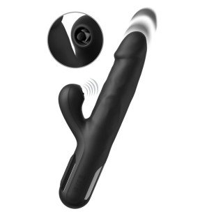 Sonix Silicone Rabbit Vibrator, Black, 23 cm – image 2