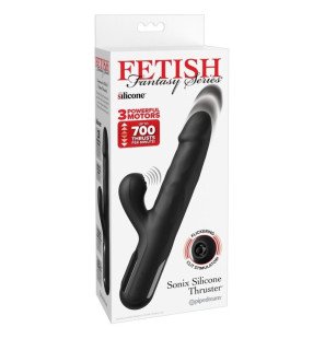 Sonix Silicone Rabbit Vibrator, Black, 23 cm – image 7