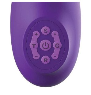 Fioletowy wibrator typu rabbit FANTASY FOR HER 20,3 cm – zdjęcie 3