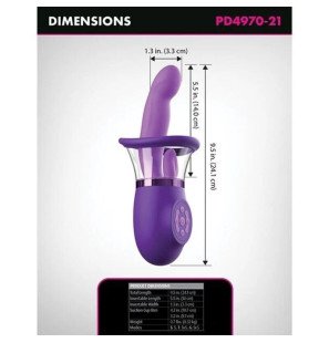 FANTASY FOR HER Rabbit-Vibrator in Lila 20,3 cm – Bild 4