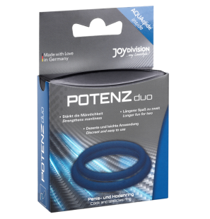 JOYDIVISION Potenzduo blaue Penisringe Größe M – Bild 4