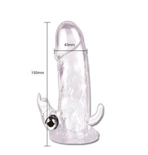 Penis Extender with Rabbit-Shaped Stimulation 18 cm – image 2