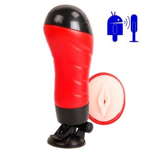 Masturbator waginalny CRAZY BULL z solidną podstawą, długość 28,3 cm – zdjęcie 1