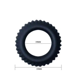 BAILE Black Cock Ring 1,9 cm for Intimate Wellness – image 4