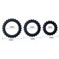 BAILE FOR HIM black penis ring set with 3 rings in different sizes – image 4 BAILE FOR HIM black penis ring set with 3 rings in different sizes – image 4