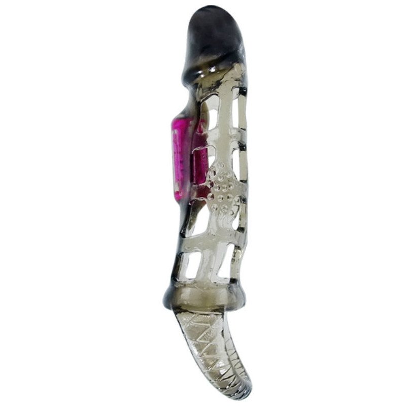 Manchon d’extension pénienne vibrant BAILE avec sangle, 13,5 cm – photo 1