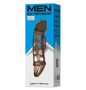 Manchon d’extension pénienne vibrant BAILE avec sangle, 13,5 cm – photo 2