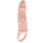 Manchon d’extension pénienne vibrant avec sangle 13,5 cm BAILE – photo 1