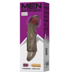 BAILE vibrierende Penisverlängerungshülle mit Hodenband 13,5 cm – Bild 2