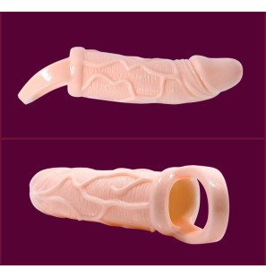 BAILE Vibrating Penis Extension Sleeve with Strap 13,5 cm – image 3