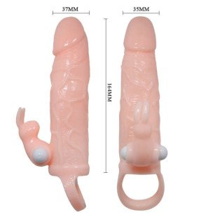 Vibrierende Penishülle mit Häschen 16,5 cm – Bild 4