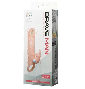 Vibrating penis sleeve with rabbit 16,5 cm – image 8
