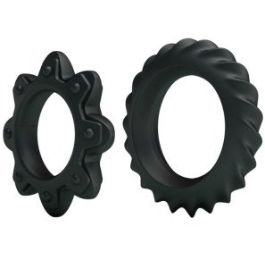 BAILE Silicone Cock Ring Set of 2 – Size 2,5 cm – image 1