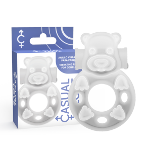 Transparent Vibrating Penis Ring with Bunnies by Casual Love – image 2