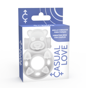 Anneau pénien vibrant transparent avec petits lapins de Casual Love – photo 4