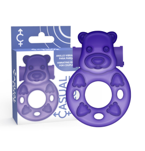 Anneau pénien vibrant CASUAL LOVE Lilac Bunny – photo 2