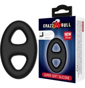 Anneau pénien en silicone double ovale Crazy Bull 84 mm – photo 2