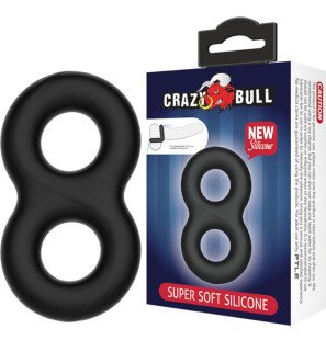 CRAZY BULL Infinity Double Silicone Penis Ring 85 mm – image 2