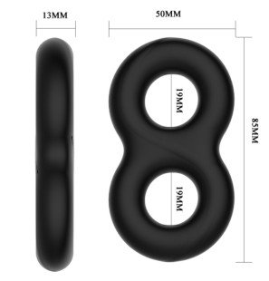 CRAZY BULL Infinity Double Silicone Penis Ring 85 mm – image 6
