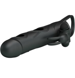 Pretty Love Silikon-Penishülle mit Vibration 14 cm – Bild 7