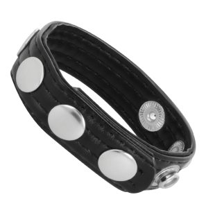 Darkness Non-Vibrating Leather Cock Ring – image 2
