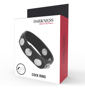 Darkness Non-Vibrating Leather Cock Ring – image 4