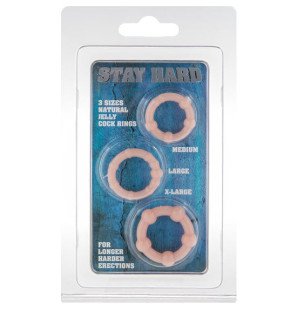 SEVEN CREATIONS zestaw trzech niewibrujących pierścieni na penisa 21 mm – zdjęcie 2