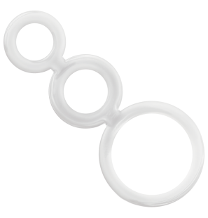 ADDICTED TOYS set transparent d’anneaux péniens et testiculaires 50 mm – photo 1