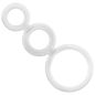 ADDICTED TOYS Transparent Penis and Testicle Ring Set 50 mm – image 1