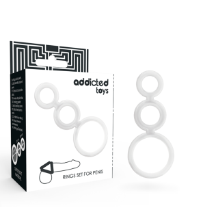 ADDICTED TOYS Transparent Penis and Testicle Ring Set 50 mm – image 2