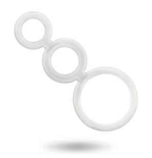 ADDICTED TOYS set transparent d’anneaux péniens et testiculaires 50 mm – photo 3