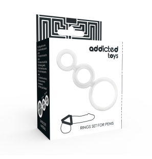 ADDICTED TOYS set transparent d’anneaux péniens et testiculaires 50 mm – photo 4