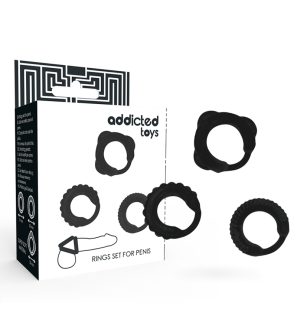 ADDICTED TOYS coffret de 3 anneaux péniens noirs 35 mm – photo 2