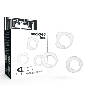 ADDICTED TOYS: zestaw 3 przezroczystych pierścieni erekcyjnych, 35 mm – zdjęcie 2