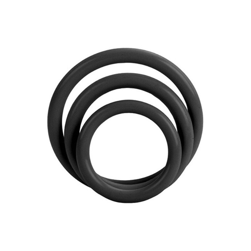 Calexotics-Set mit drei schwarzen Penisringen, 3 cm – Bild 1 Calexotics-Set mit drei schwarzen Penisringen, 3 cm – Bild 1