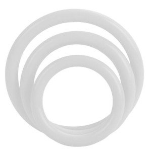 CALEXOTICS set of three glow-in-the-dark penis rings, 3 cm – image 1
