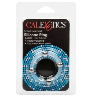 CALEXOTICS silicone penis ring with steel beads size L – image 3