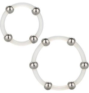 Calexotics Silikon-Penिसringe mit Stahlperlen – Set mit 2 – Bild 1