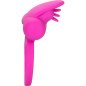 CalExotics Dual Clit Flicker – vibrierender Penisring aus rosafarbenem Silikon – Bild 2
