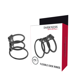 Set of 3 flexible penis rings for adults – image 1