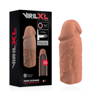 Przedłużka na penisa VIRILXL z płynnego silikonu 8,5 cm – zdjęcie 2