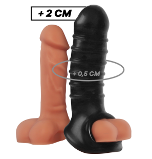 VIRILXL manchon d’extension pénienne V15 noir 13,5 cm – photo 1