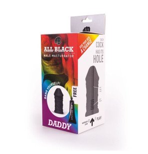 All Black Papa masturbator van 17 cm – foto 2
