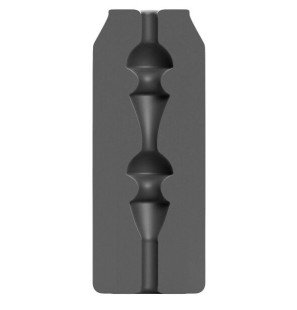 All Black masturbator voor volwassenen 17 cm – foto 1